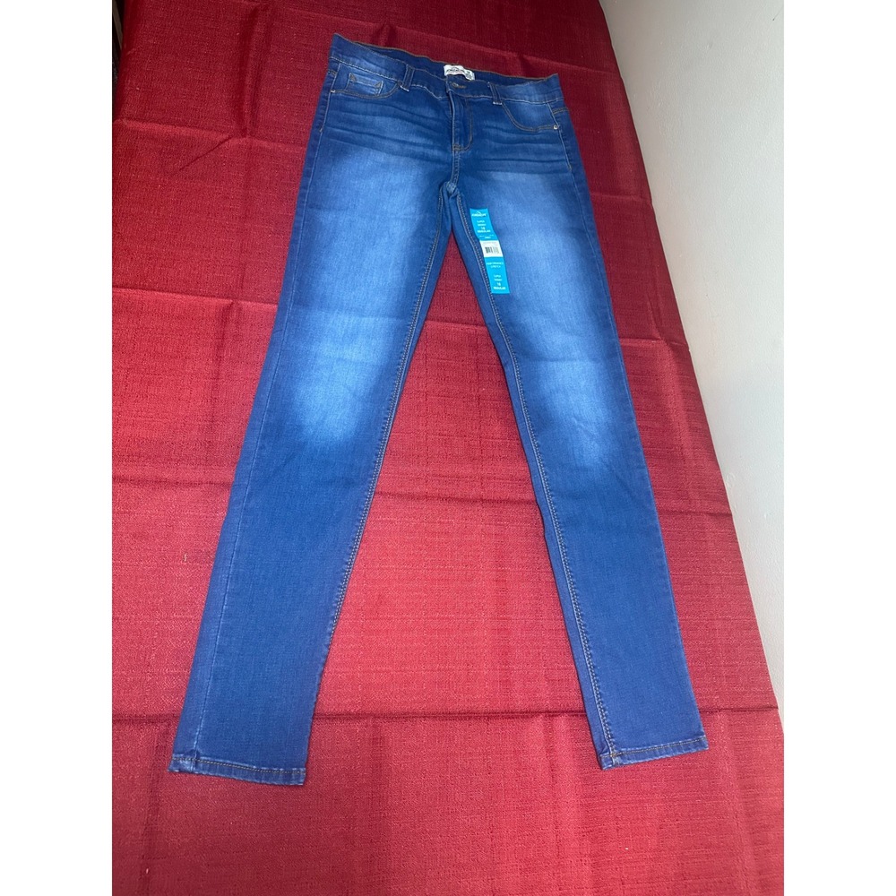 Jordache Girls Super Skinny Jeans Size 18 Regular Blue Medium Wash NWT Stretch